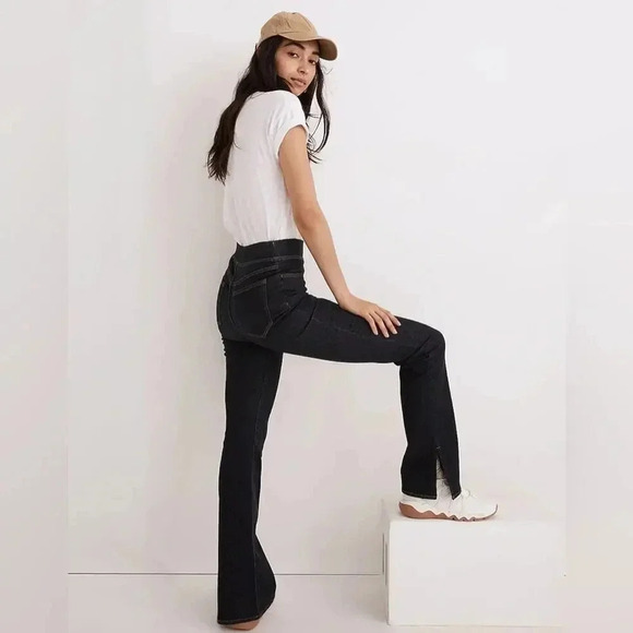 Madewell Pull-On Skinny Flare Jeans in Havenley Wash Size 24 B1102 - Picture 2 of 9